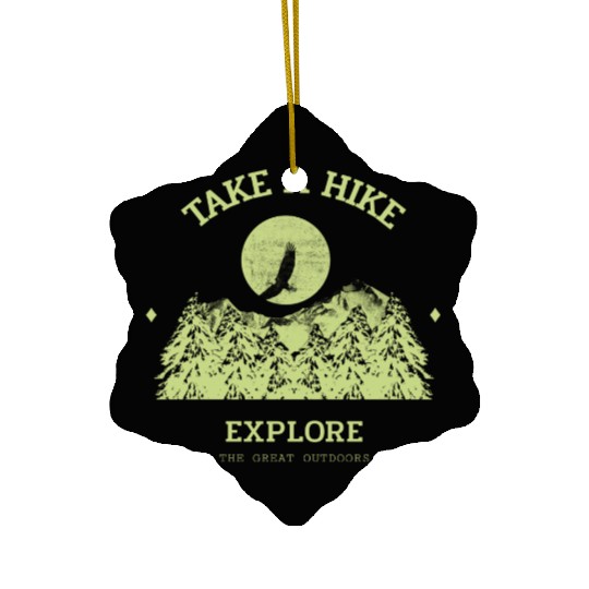 Take A Hike Ceramic Ornaments