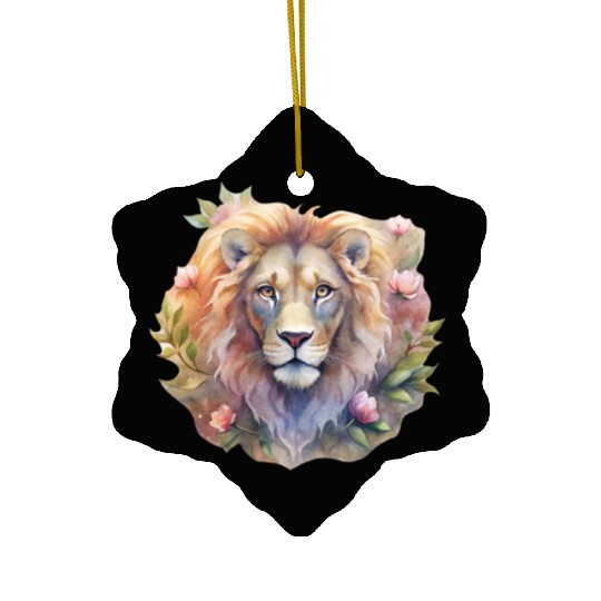 Asher the Floral Monarch Ceramic Ornaments