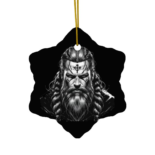 Viking Warrior Man Odin Thor Norman Walhalla Ceramic Ornaments