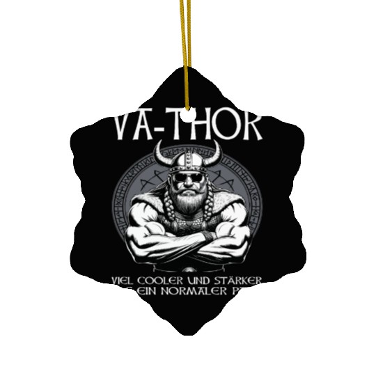 Viking Warrior Man Odin Thor Norman Walhalla Ceramic Ornaments