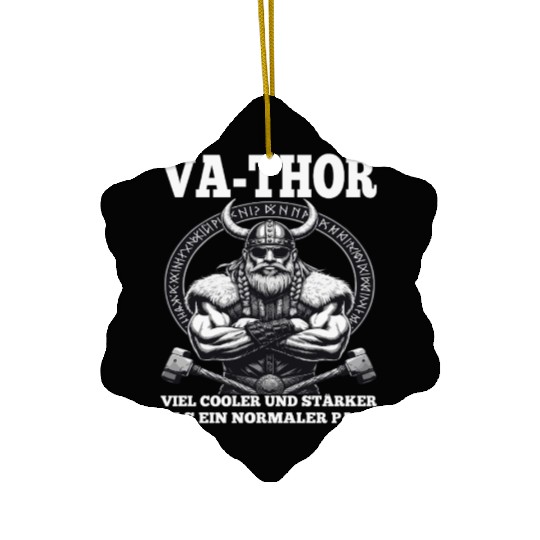 Viking Warrior Man Odin Thor Norman Walhalla Ceramic Ornaments