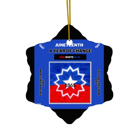 Juneteenth: An Official USA Holiday Ceramic Ornaments
