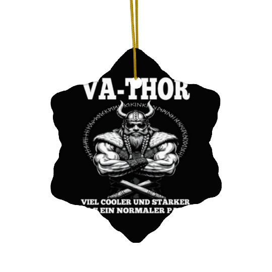 Viking Warrior Man Odin Thor Norman Walhalla Ceramic Ornaments