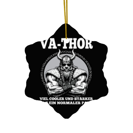 Viking Warrior Man Odin Thor Norman Walhalla Ceramic Ornaments