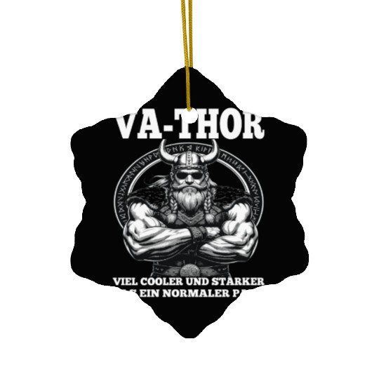 Viking Warrior Man Odin Thor Norman Walhalla Ceramic Ornaments