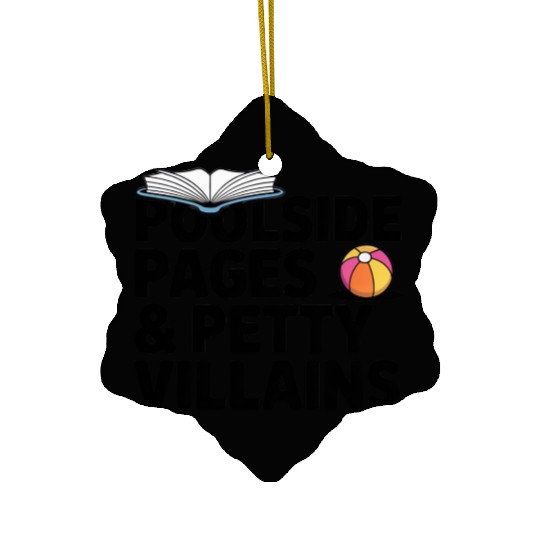 Poolside Pages Petty Villains Ceramic Ornaments