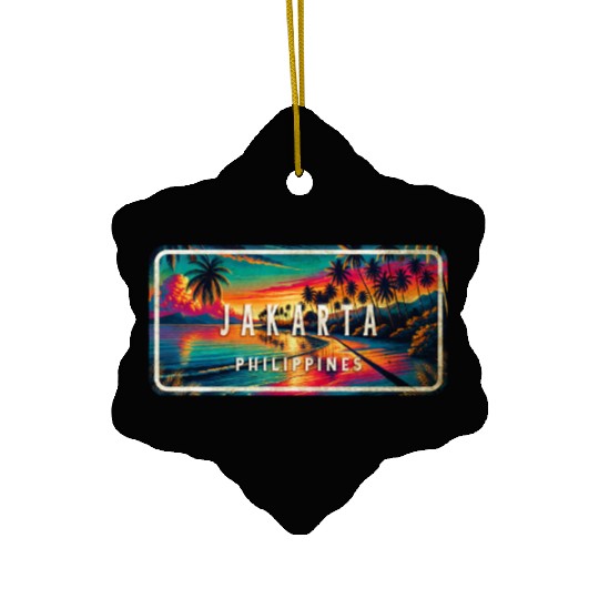 Jakarta - Tropical Retro Ceramic Ornaments