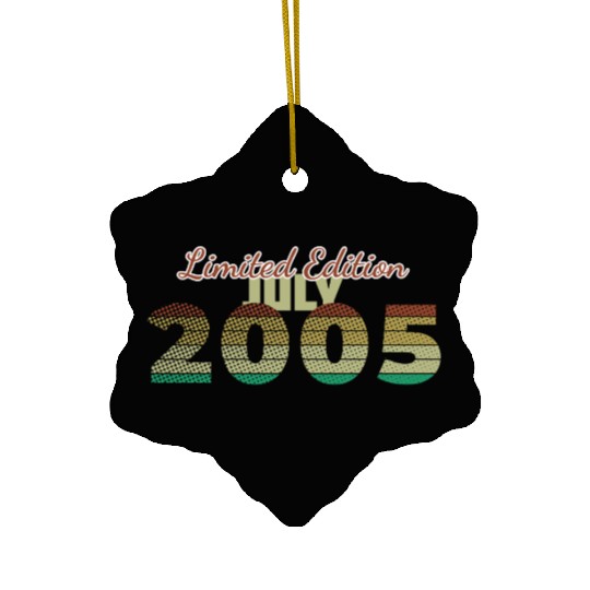 20th birthday Limited Edition SCR 07/2005 Ceramic Ornaments