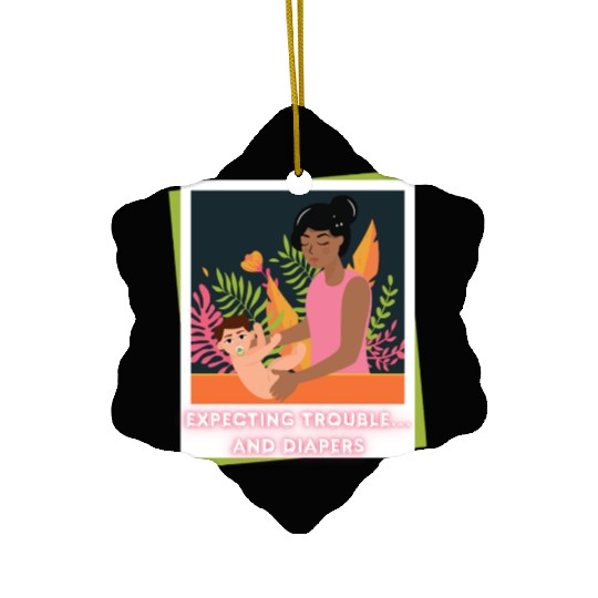 First Time Mom Vibes – Expecting Mother Ceramic Ornaments