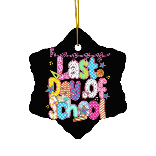 Last Day of School Teacher Summer Ceramic Ornaments