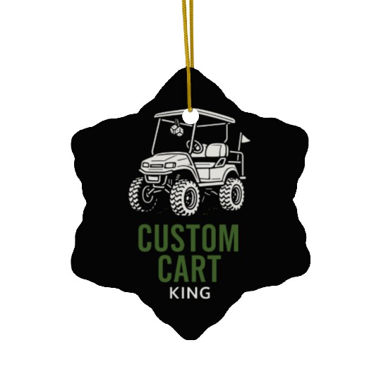 Golf Cart Life Senior Humor Retirement Ride Ceramic Ornaments