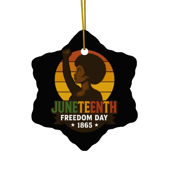 Juneteenth Freedom Day 1865 Black History Pride Ceramic Ornaments