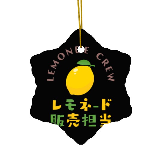 Lemonade Crew Kawaii Lemon Ceramic Ornaments
