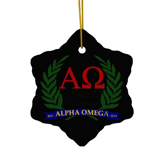 Alpha Omega, Eternity's Fraternity Ceramic Ornaments