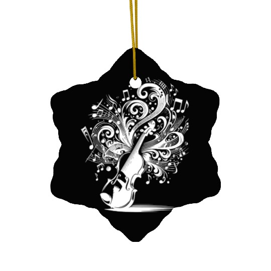 Violin Music Loud, Creative, Unstoppable Ceramic Ornaments