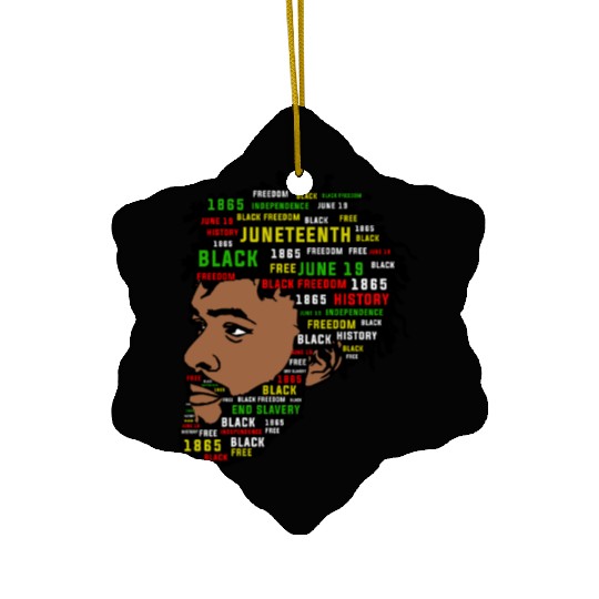 Juneteenth Black History Ceramic Ornaments