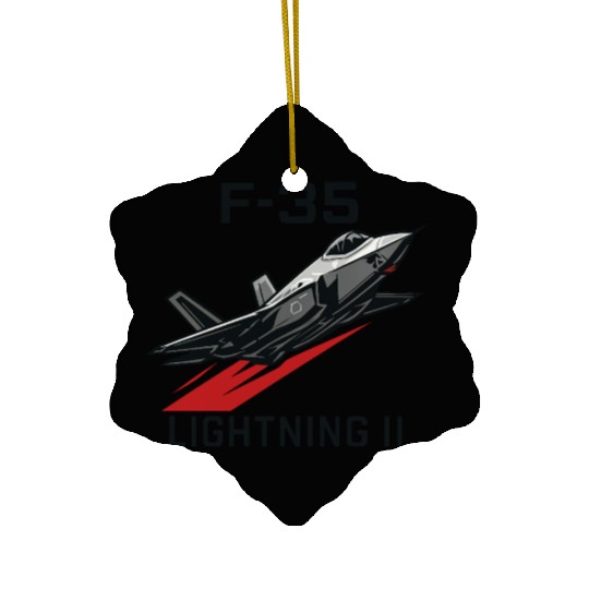 F-35 Lightning II Stealth Fighter Jet Art Ceramic Ornaments