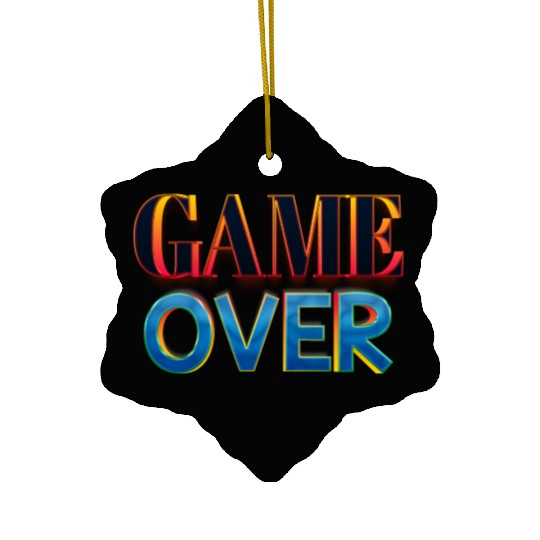 Game over Ceramic Ornaments