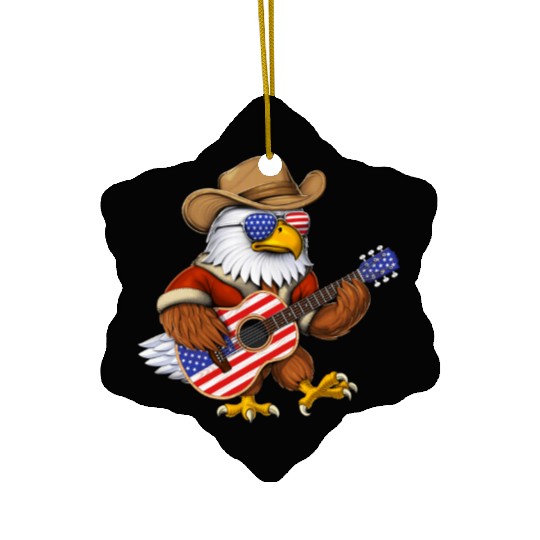 American Bald Eagle Ceramic Ornaments