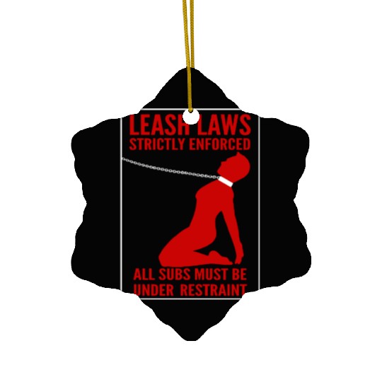 Leash Law Enforced Ceramic Ornaments