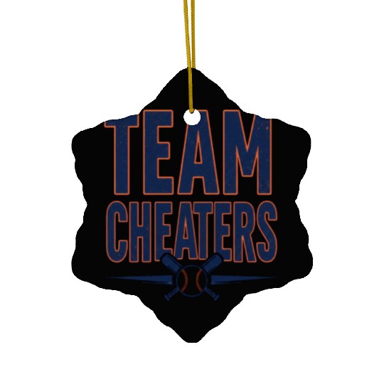 Houston Asterisks Baseball Team Cheaters Ceramic Ornaments