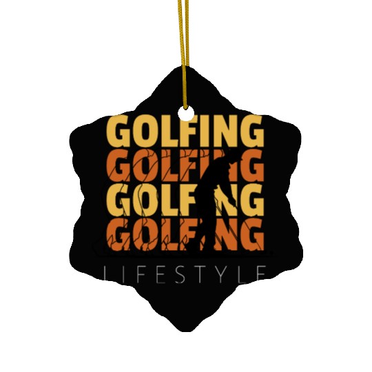 Golfing Lifestyle Golf Enthusiast Ceramic Ornaments