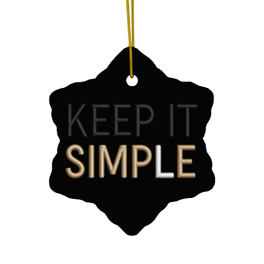Keep It Simple Ceramic Ornaments
