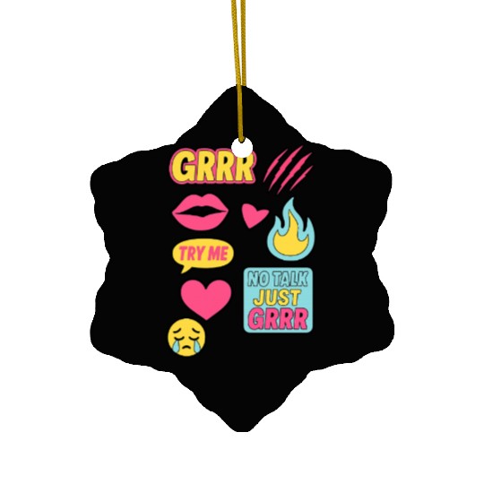 Sticker Grrr – TikTok Baddie Pack Ceramic Ornaments