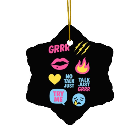 Sticker Grrr – TikTok Baddie Pack Ceramic Ornaments