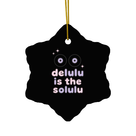 Delulu Eyes – TikTok Core Energy Ceramic Ornaments