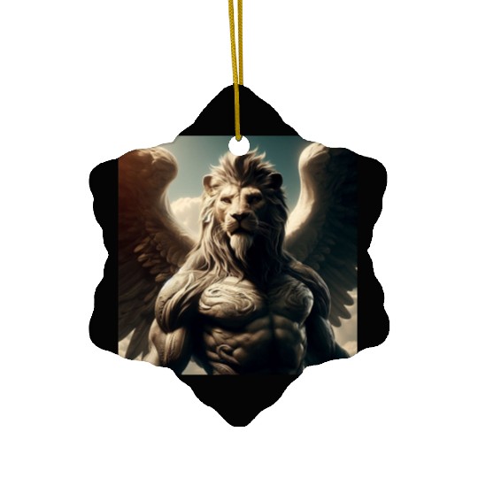 Angel Lion Man Ceramic Ornaments