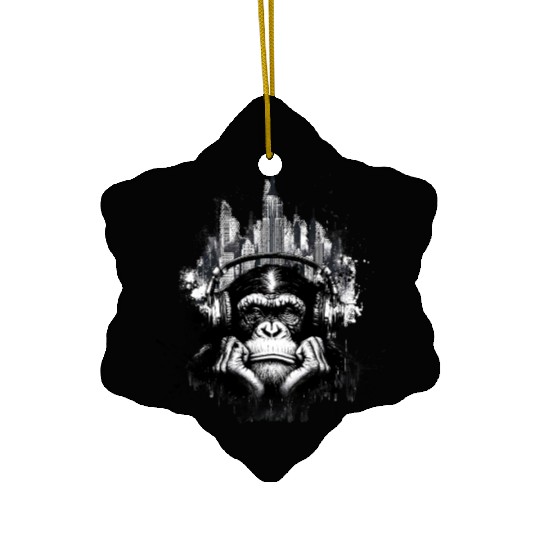 Grunge Bored Ape Ceramic Ornaments