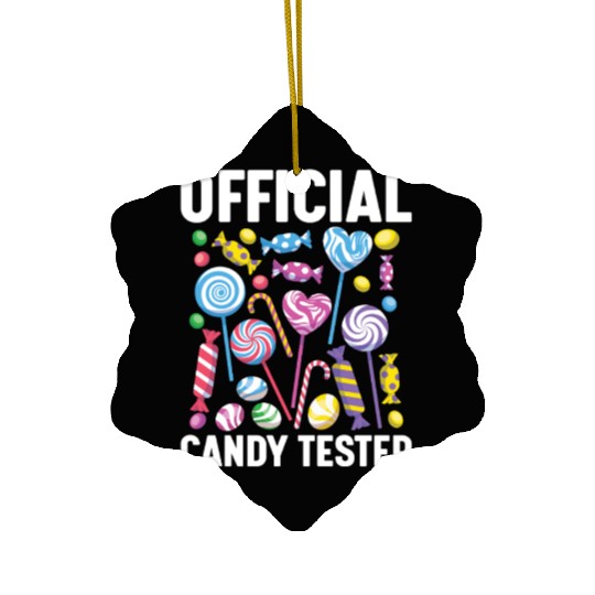 Official Candy Tester Lollipop Sweets 01 Ceramic Ornaments