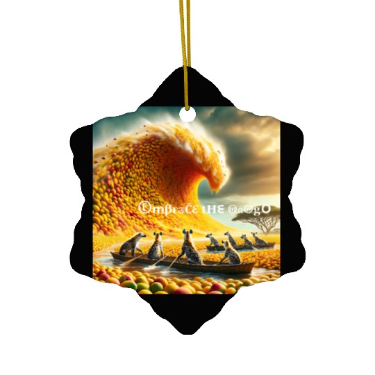 Embrace the Mango Ceramic Ornaments