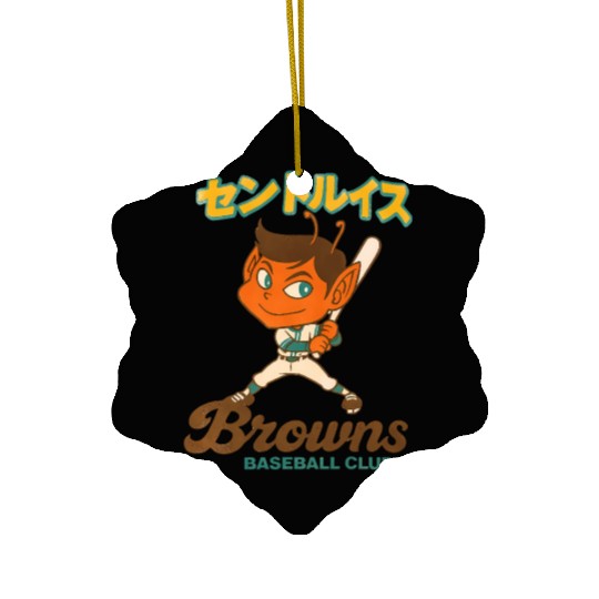Vintage St Louis Browns Baseball Japan Version Ceramic Ornaments