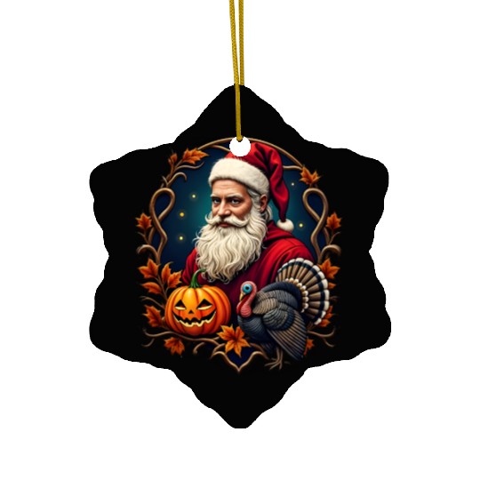 Three Spirits – One Ceramic Ornaments: Halloween, Harvest & No