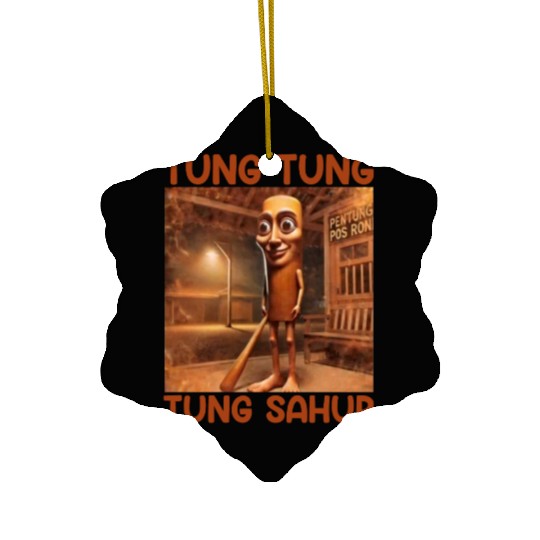 ung Tung Tung Sahur – Viral Sahur Meme Ceramic Ornaments