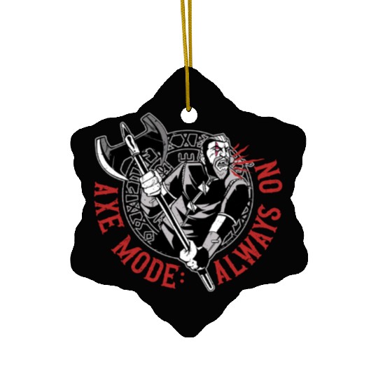 Viking Mythology Pagan Axe Mode Always On Ceramic Ornaments