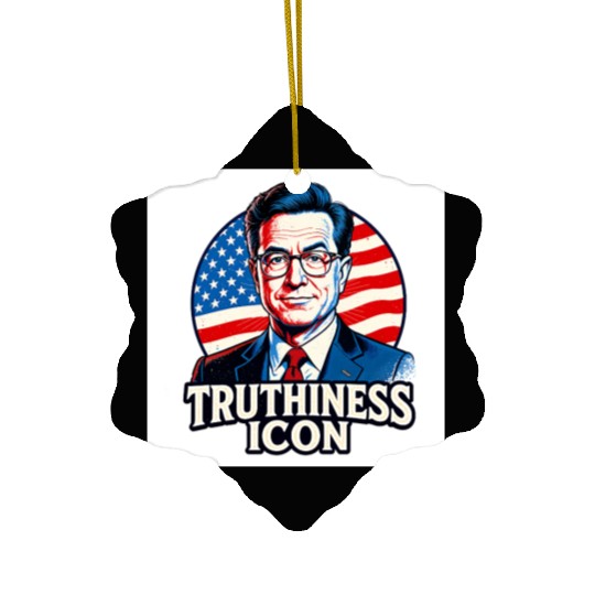 Stephen Colbert – Truthiness Icon Retro Ceramic Ornaments