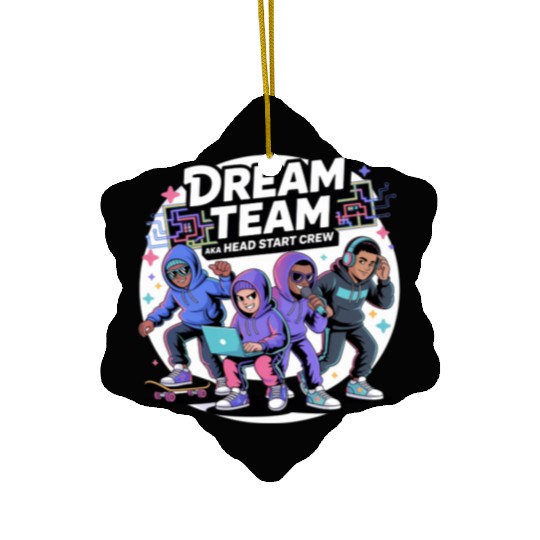 Dream Team Vibes: Head Start Crew Edition Ceramic Ornaments