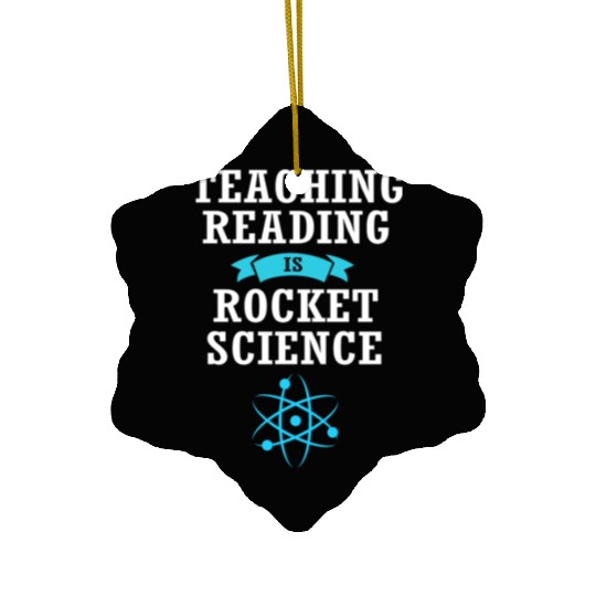 Reading Teacher Librarian Book Ceramic Ornaments