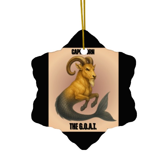 Capricorn The Mythical Sea Goat Ceramic Ornaments
