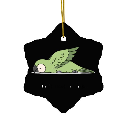 Red-shouldered Macaw Ceramic Ornaments