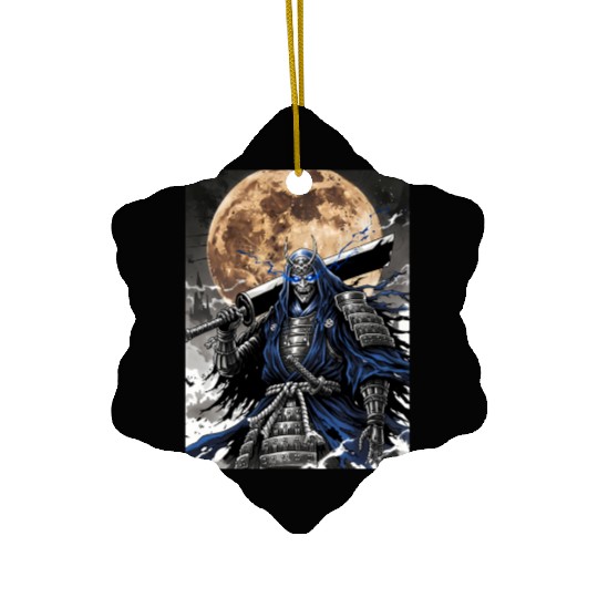 Dark Samurai Demon Warrior Ceramic Ornaments