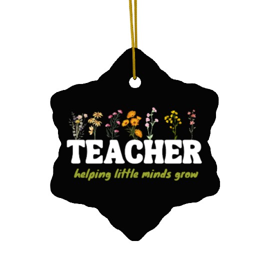Teacher Ceramic Ornaments Wildflower Teacher Ceramic Ornaments, Teacher