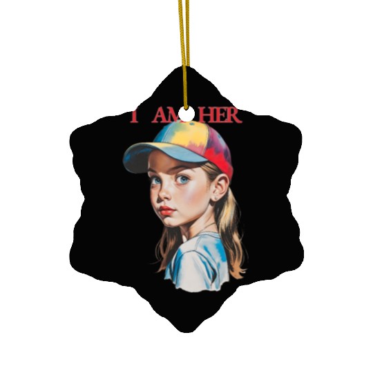 Women Empowerment Courageous Girl Ceramic Ornaments