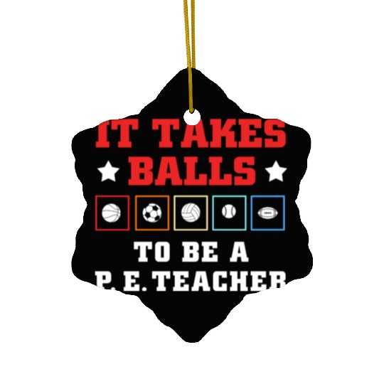 Physical Education School PE Teacher Ceramic Ornaments