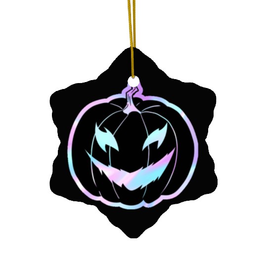 Glow-In-The-Dark Jack-o-Lantern Ceramic Ornaments