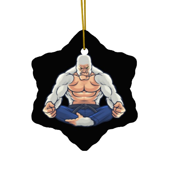 Armored Gorilla Meditation - Yoga Ceramic Ornaments