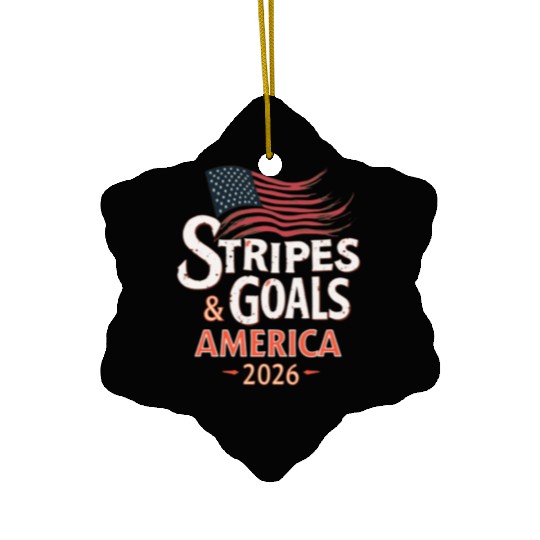 Stars, Stripes & Goals – USA Soccer World Cup 2026 Ceramic Ornaments
